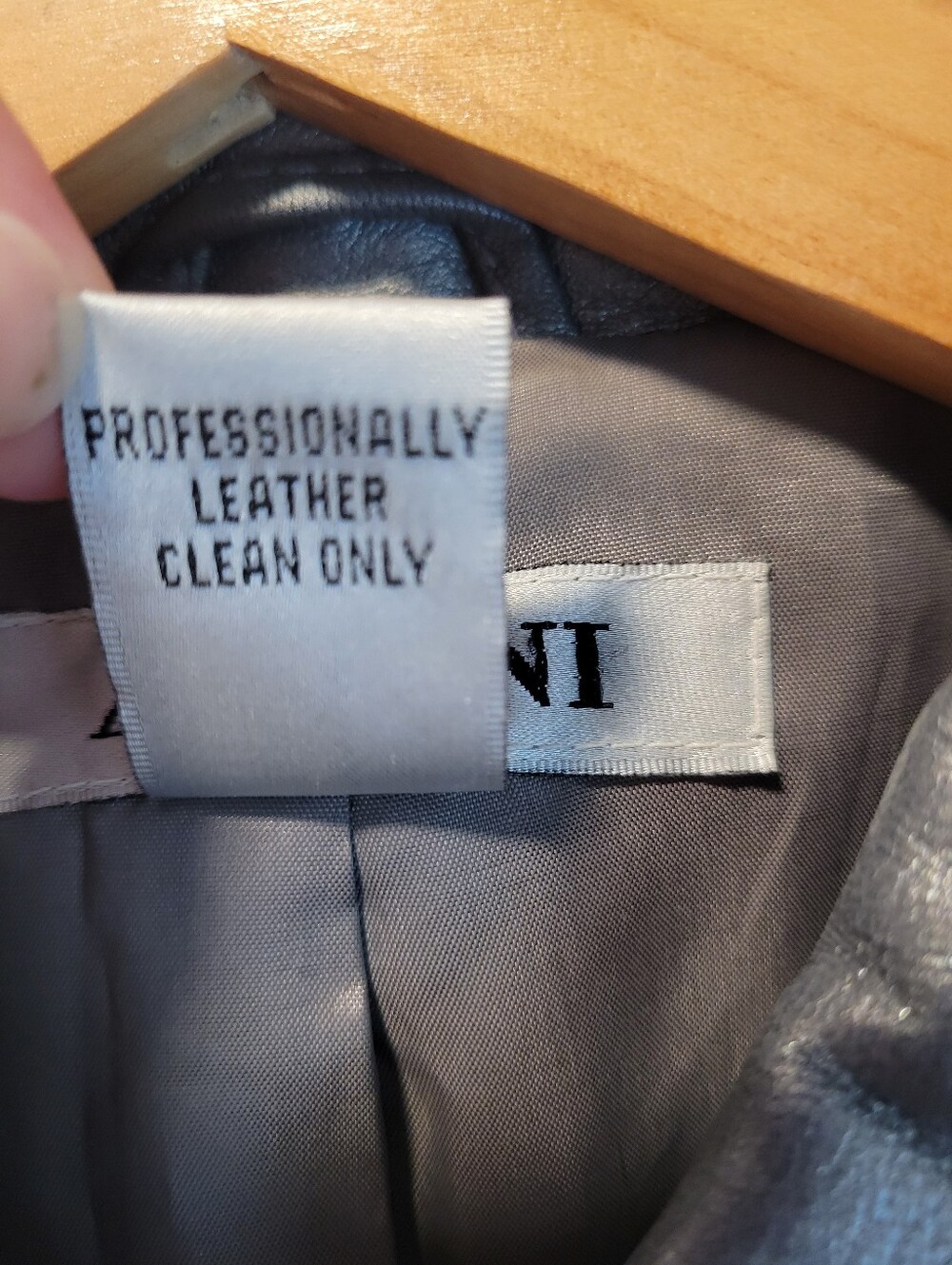 VTG Alfani Sz S Metallic Silver Genuine New Zealand Lamb Leather Zip Jacket Y2K - Picture 3 of 11